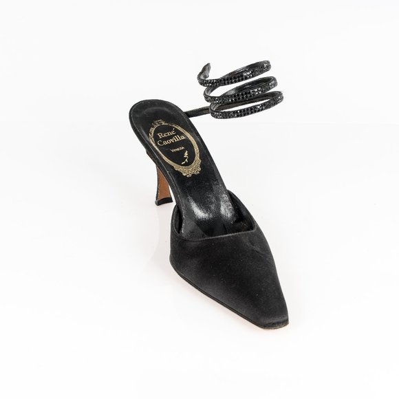 Rene Caovilla Shoes - Rene Caovilla silk and crystal snake shoes - 42
